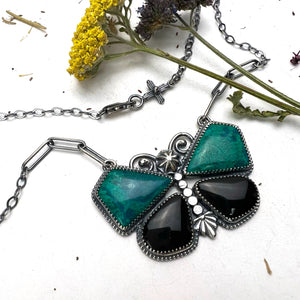 Chrysocolla Butterfly Necklace