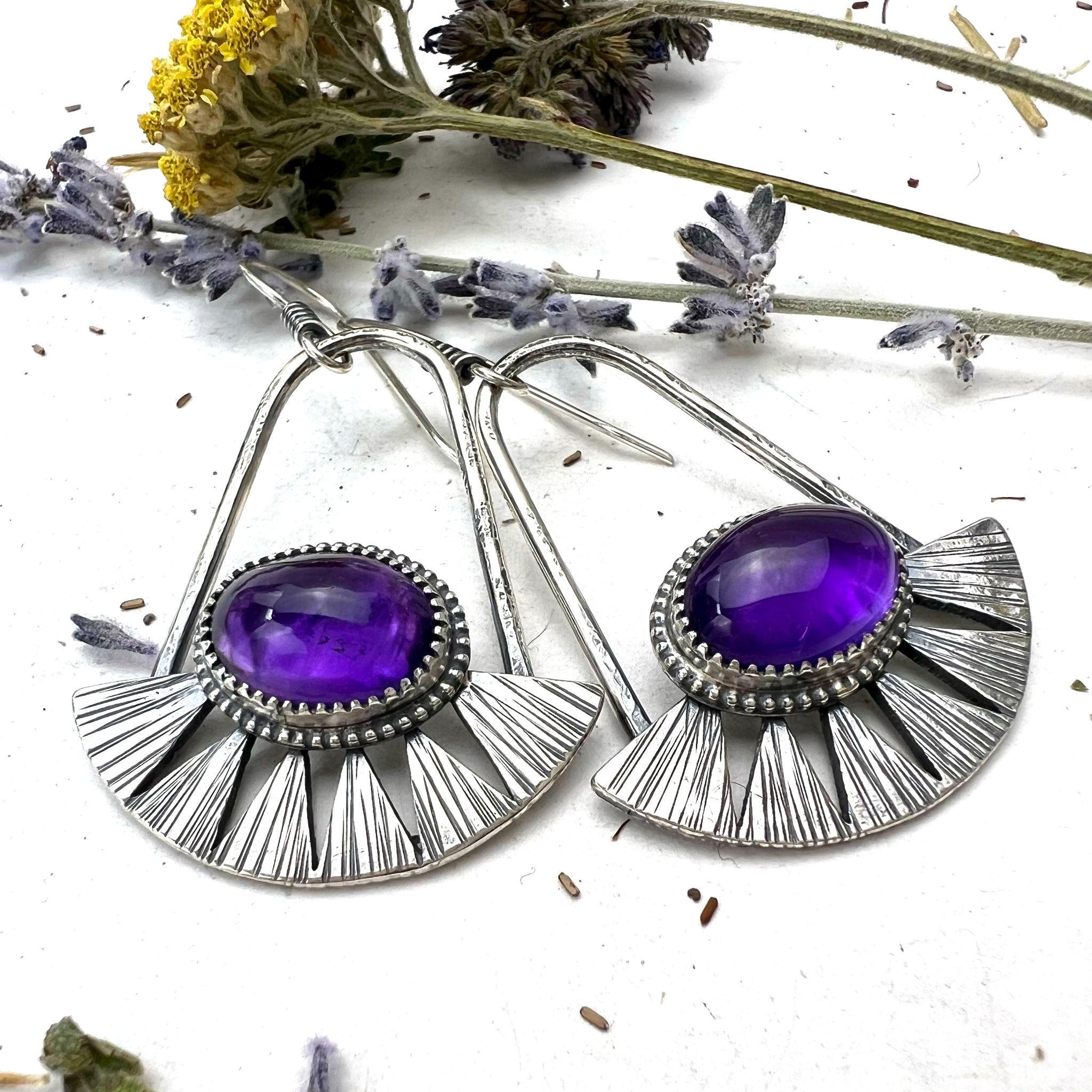 Amethyst Juniper Earrings