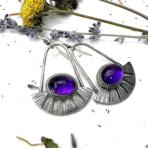 Amethyst Juniper Earrings