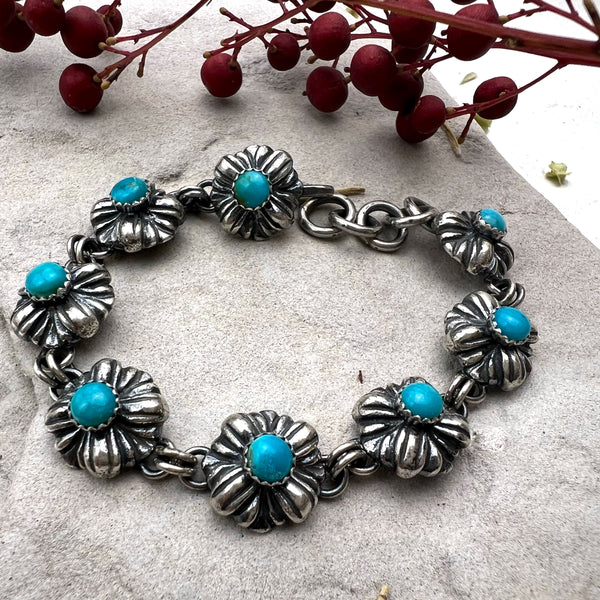 Linked Turquoise Bracelet