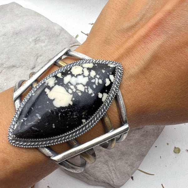 Wild Appaloosa Magnesite Cuff Bracelet