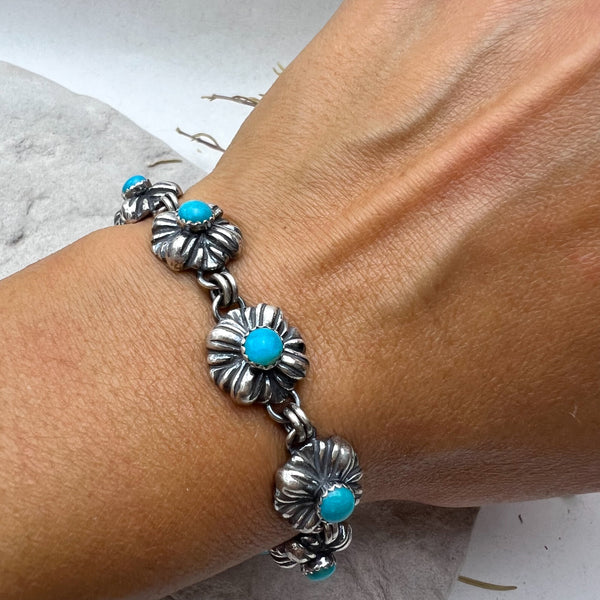 Linked Turquoise Bracelet