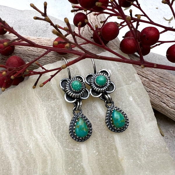 Turquoise Petite Drop Earrings