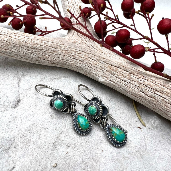 Turquoise Petite Drop Earrings