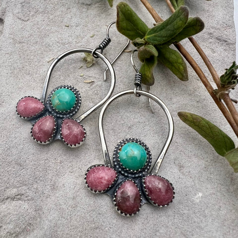 Rhodonite Bloom Earrings