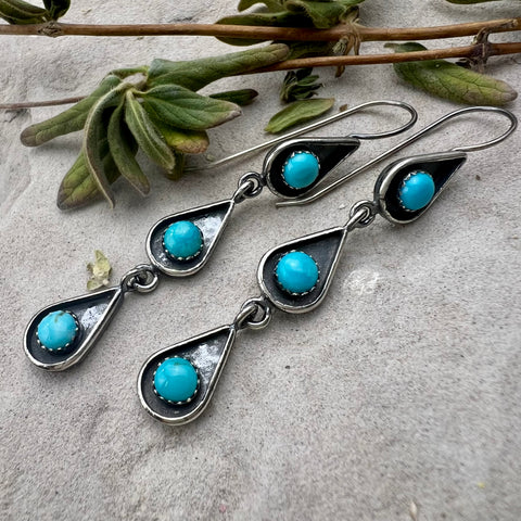 Triple Teardrop Earrings