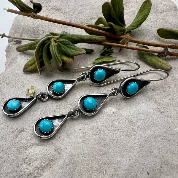 Triple Teardrop Earrings