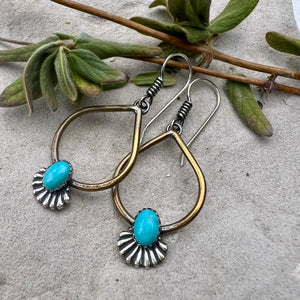 Turquoise Teardrop Earrings