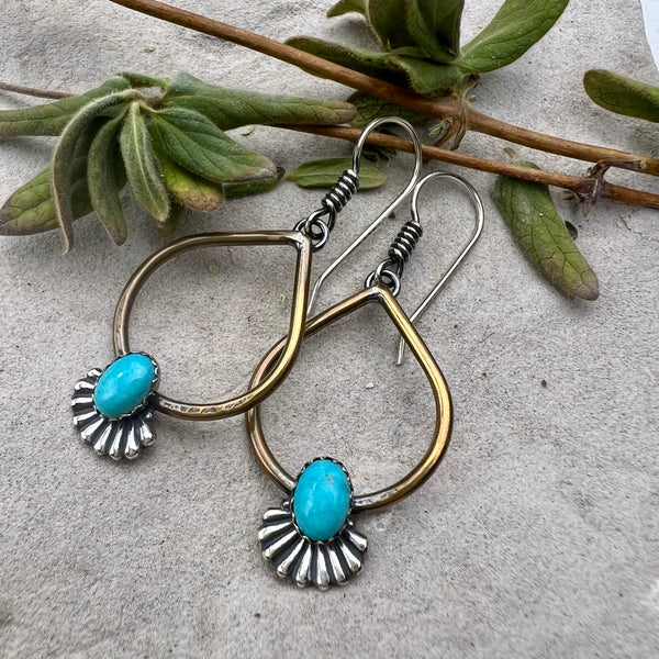 Turquoise Teardrop Earrings