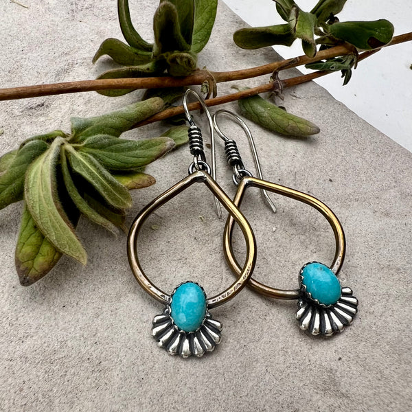 Turquoise Teardrop Earrings