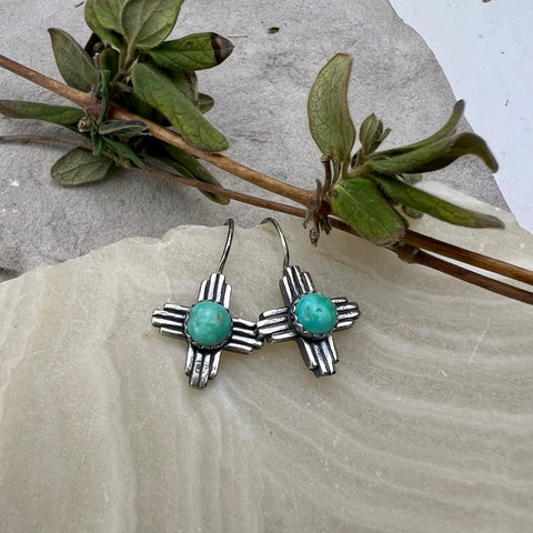 Turquoise Zia Earrings