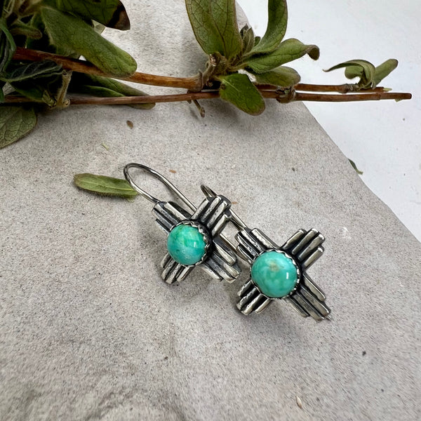 Turquoise Zia Earrings