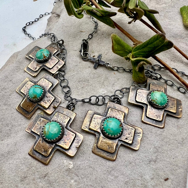 Turquoise Cruz Necklace