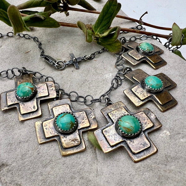 Turquoise Cruz Necklace